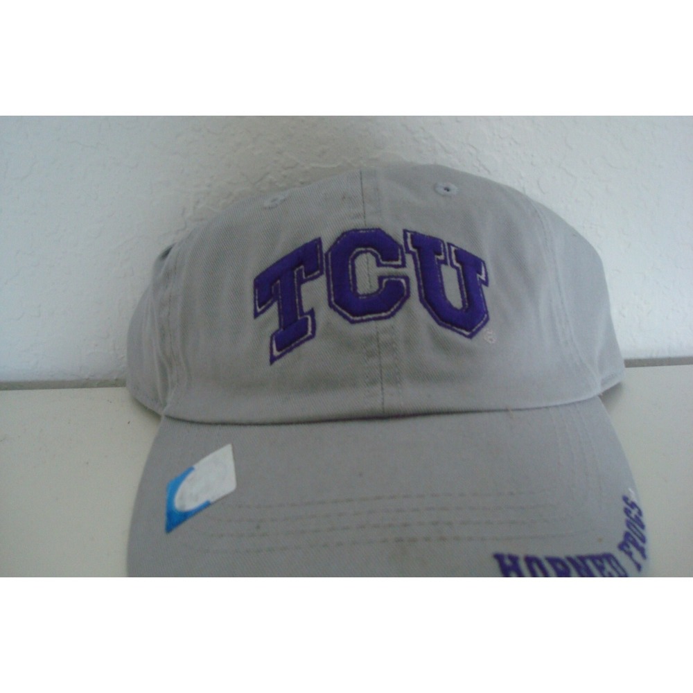 TCU HORNED FROGS  ‎ STRAPBACK DEADSTOCK HAT CAP VINTAGE D3
